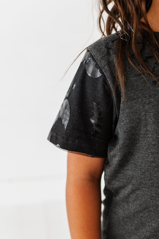 Mesh Sleeve Bat Tee