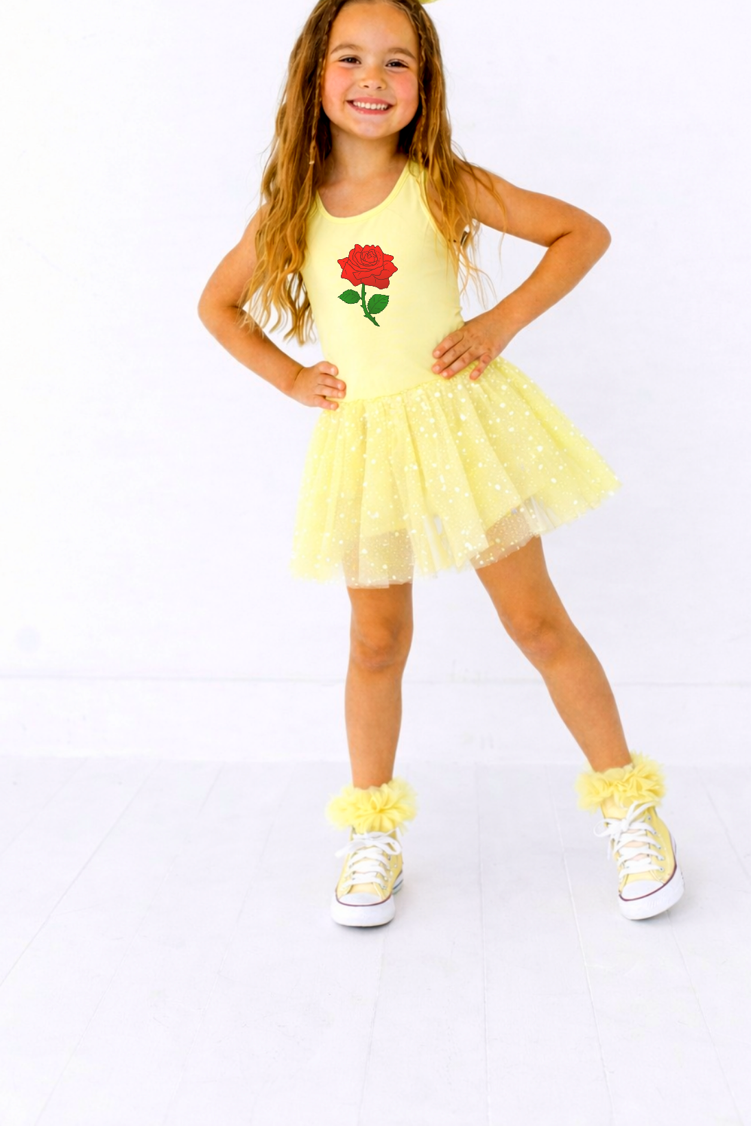 Yellow Fancy Athletic Romper