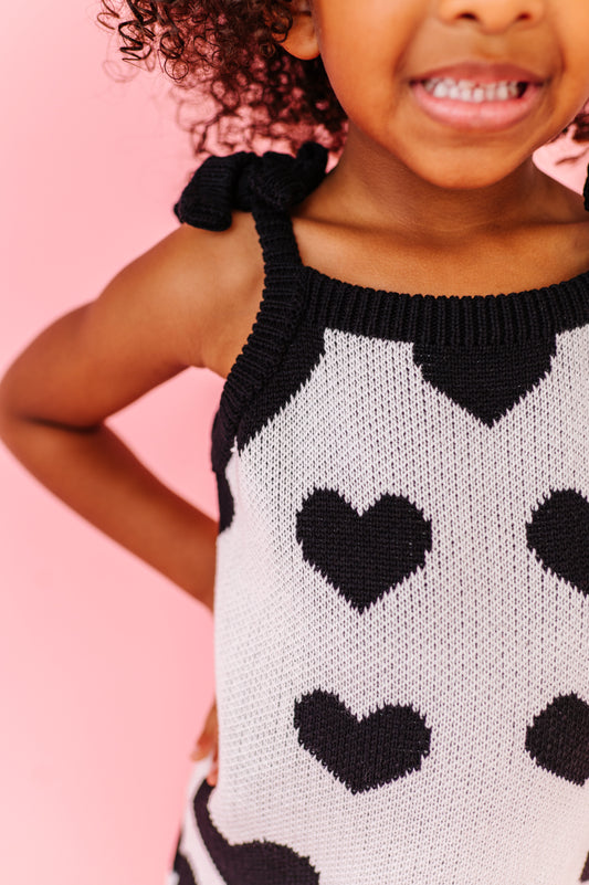 Knit heart dress