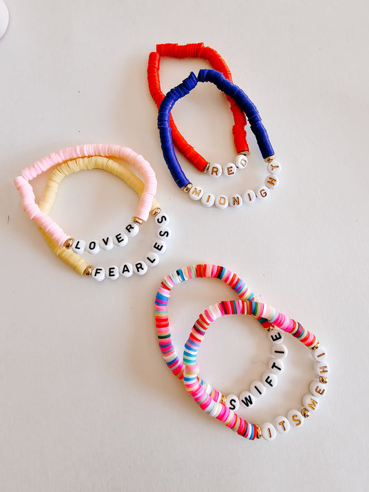 Elastic bead bracelets