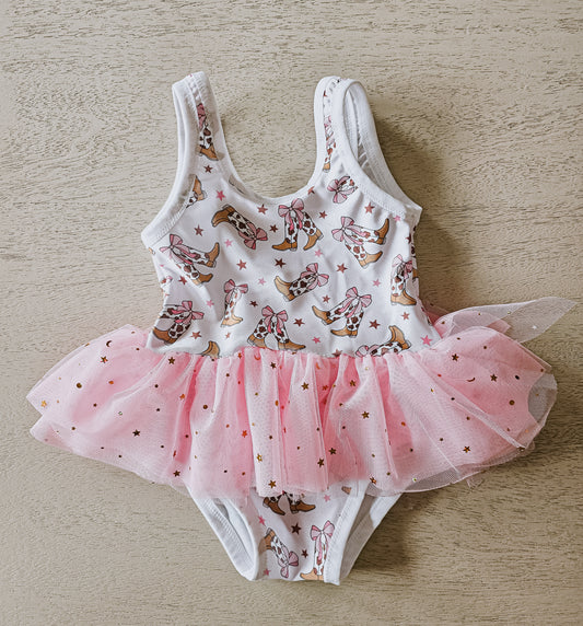 Bow boots tutu Leotard/Swimsuit