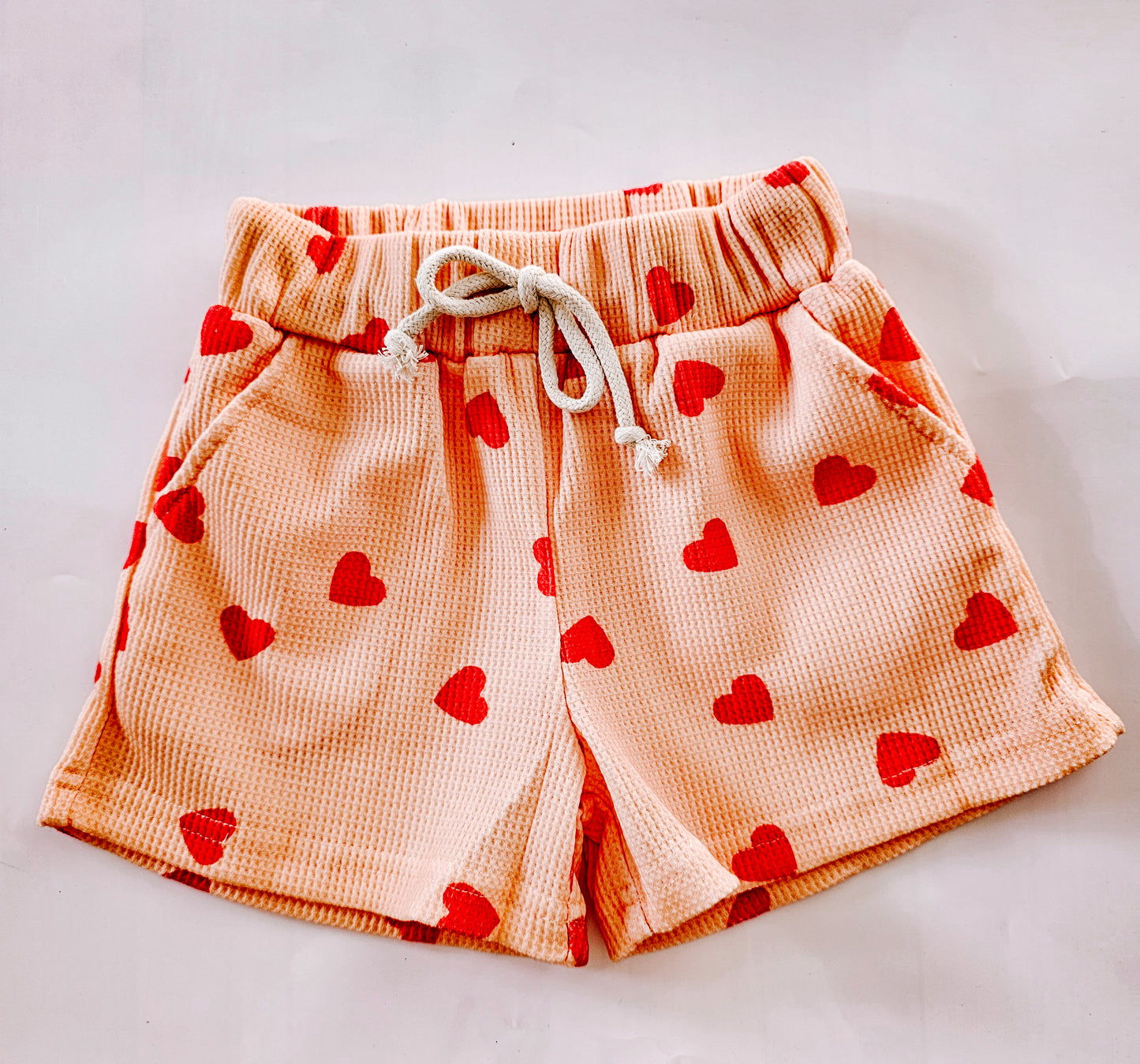 Red hearts- Waffle Lounge Set