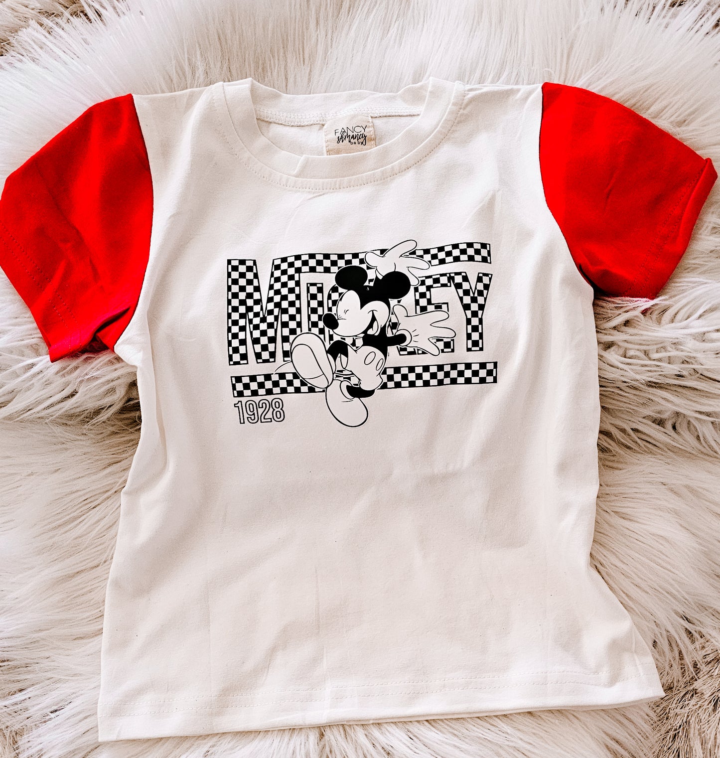 Checkered color blocked tshirts