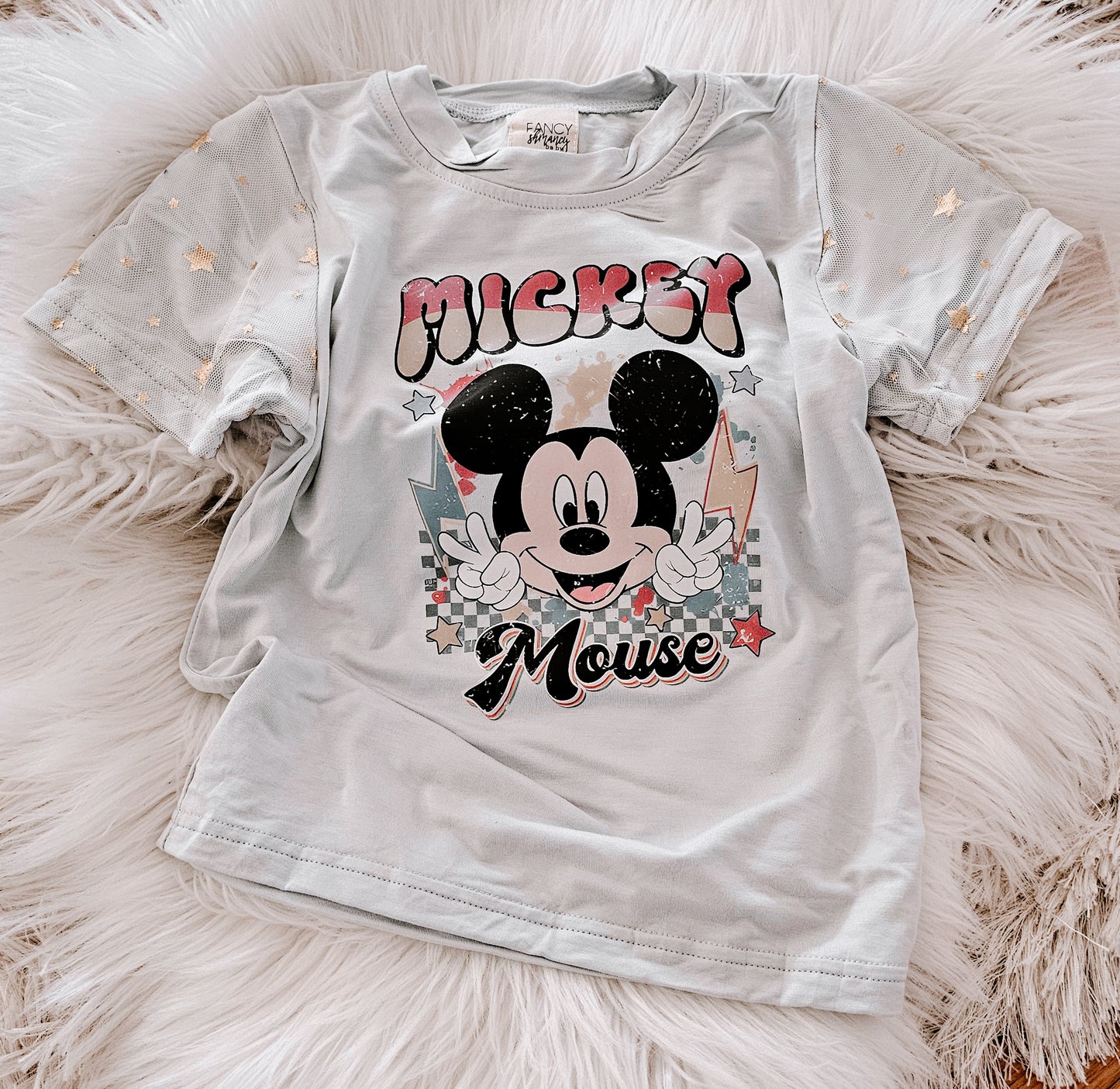 Vintage gray star tshirt