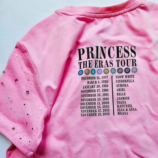 Pink & Silver star tee