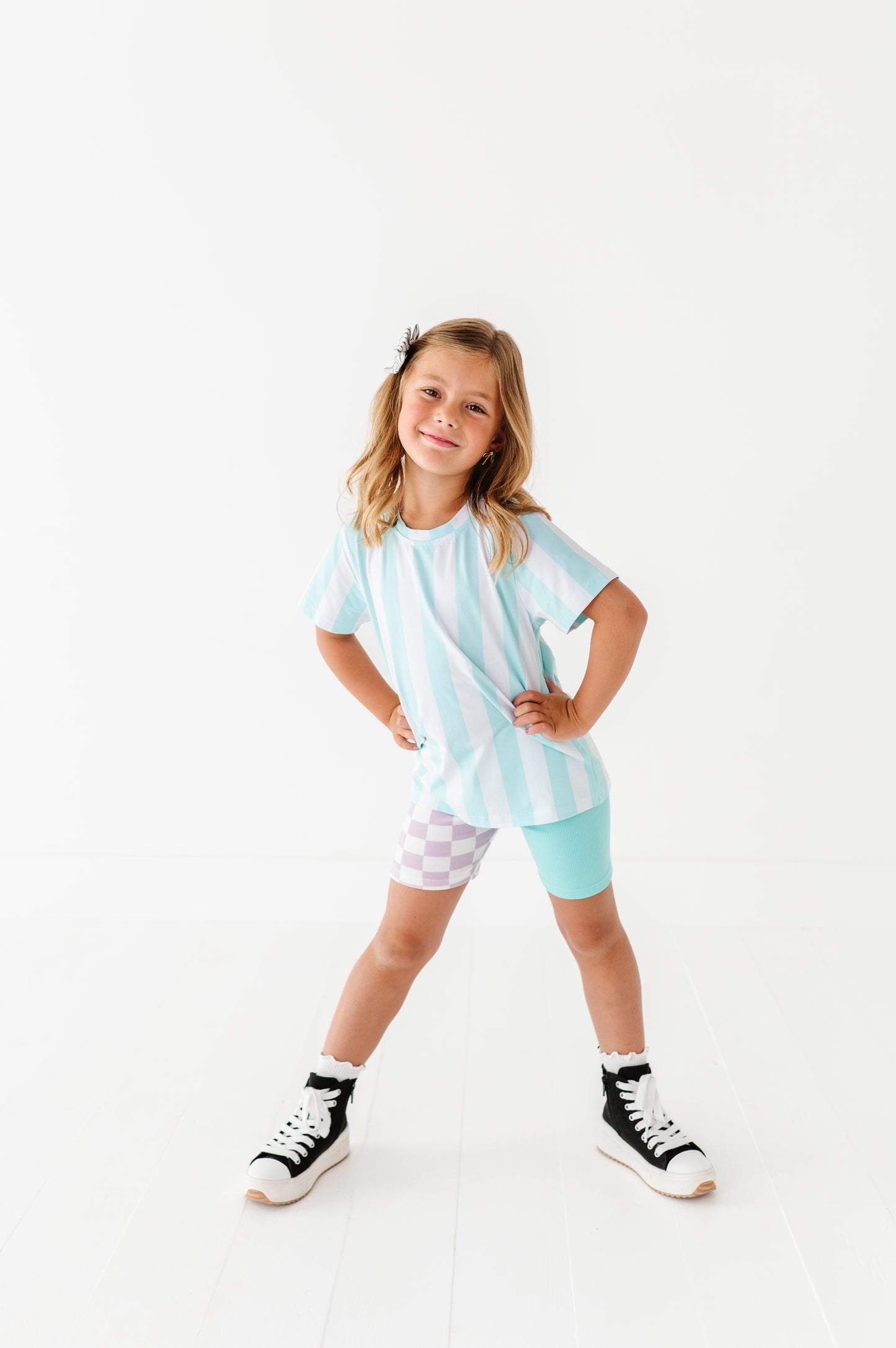 Mint striped tshirt