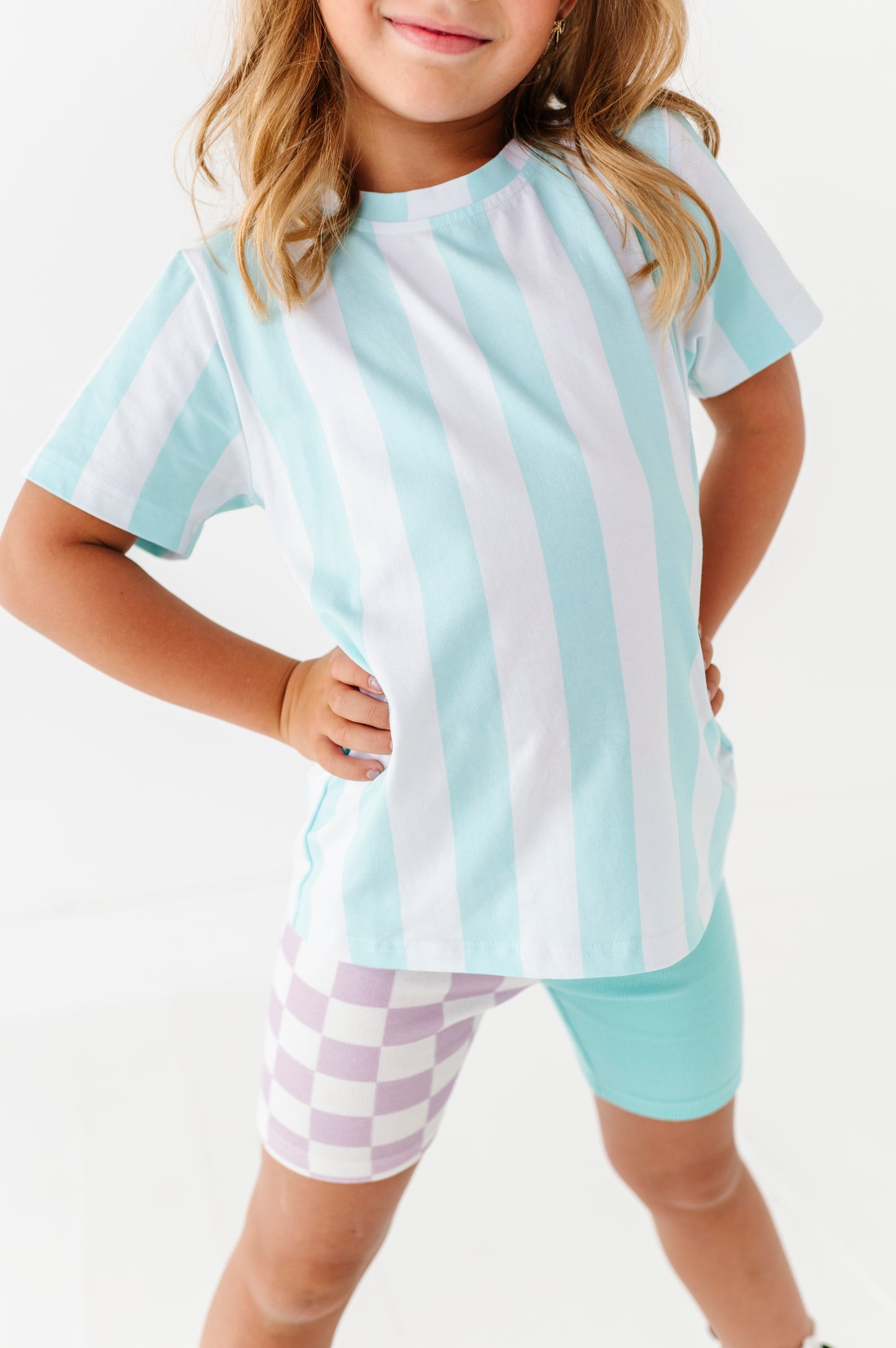 Mint striped tshirt