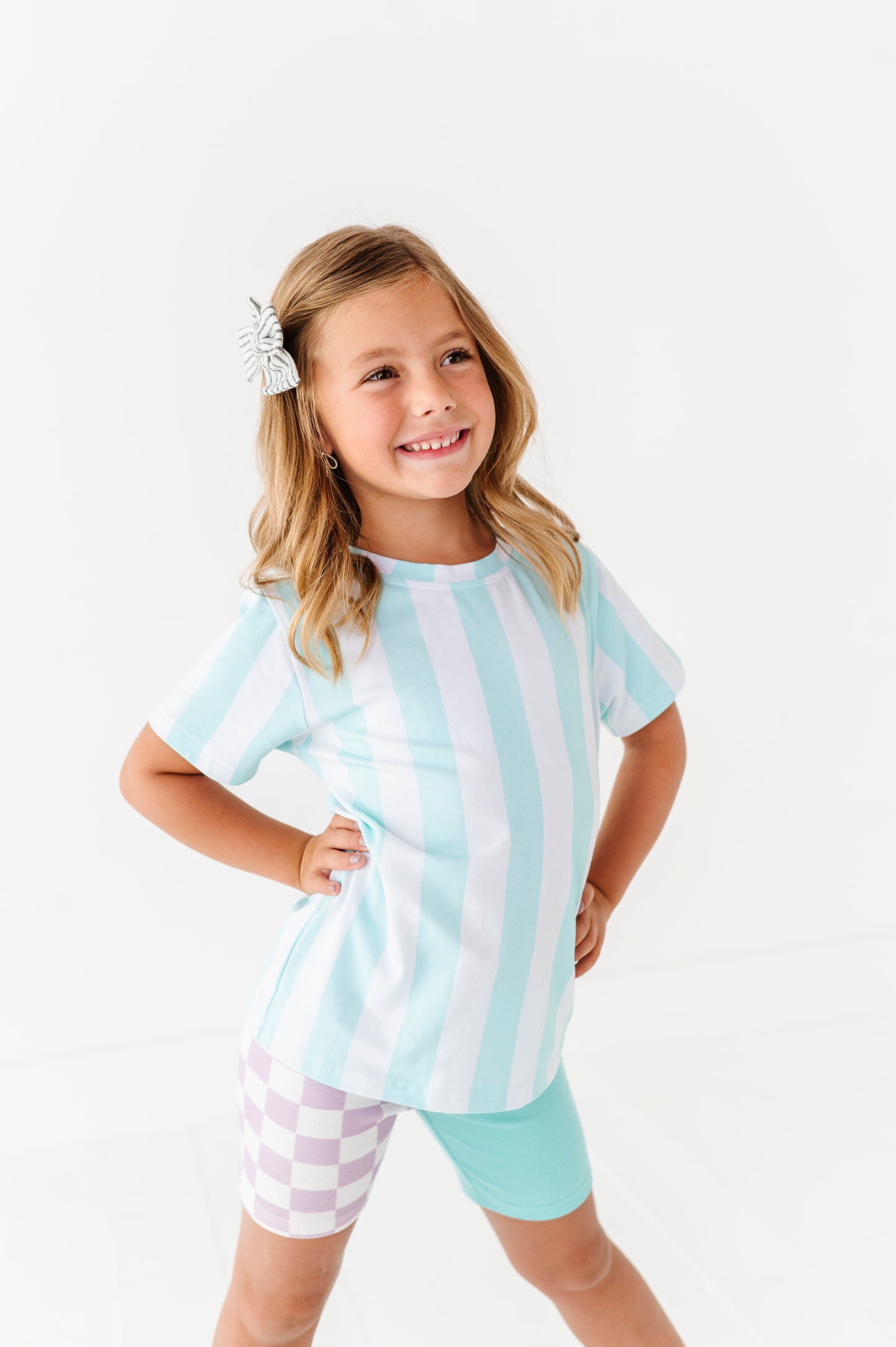 Mint striped tshirt