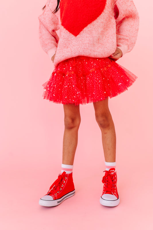 Red Fancy Skort