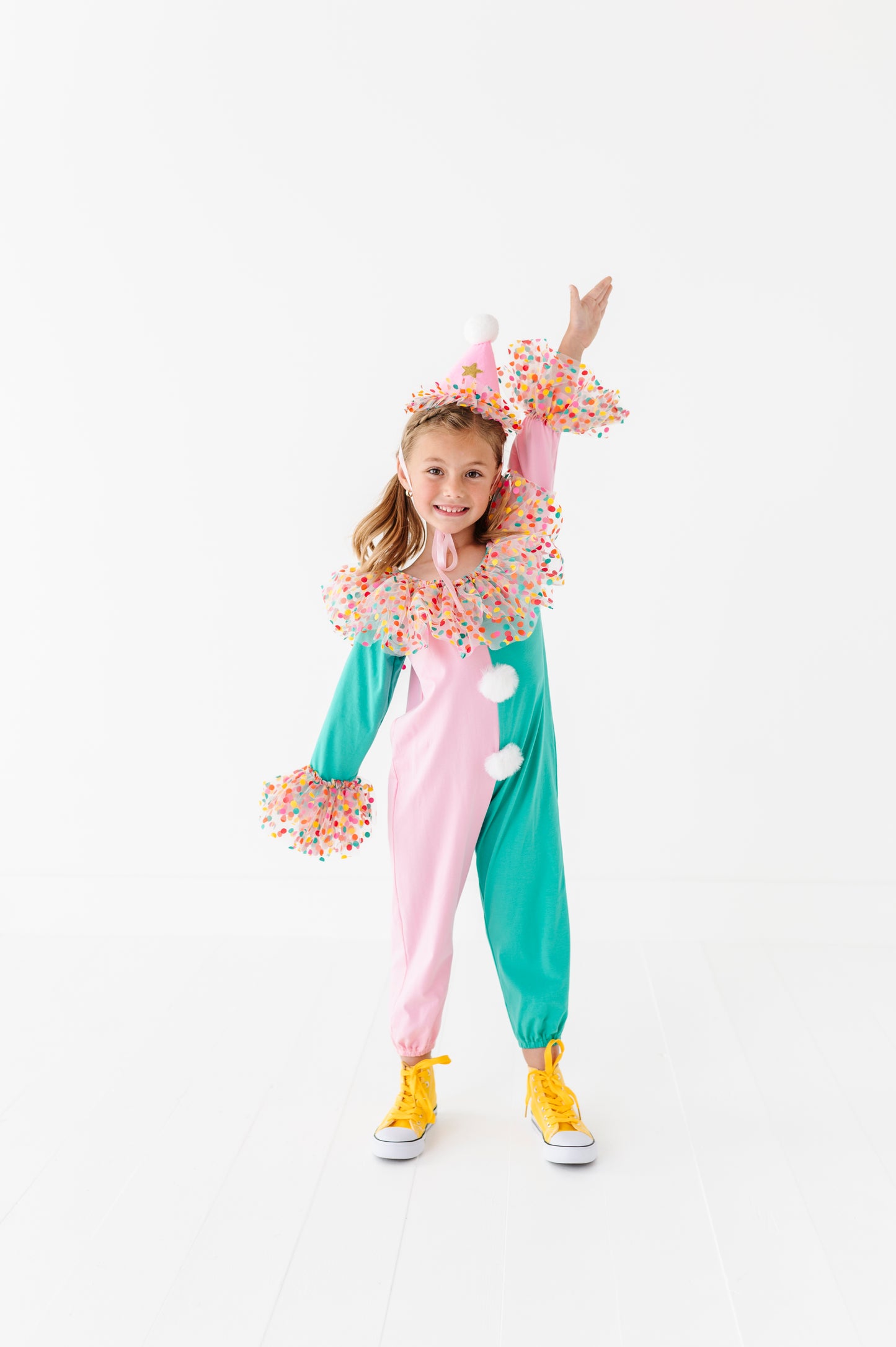 Mint & pink clown costume