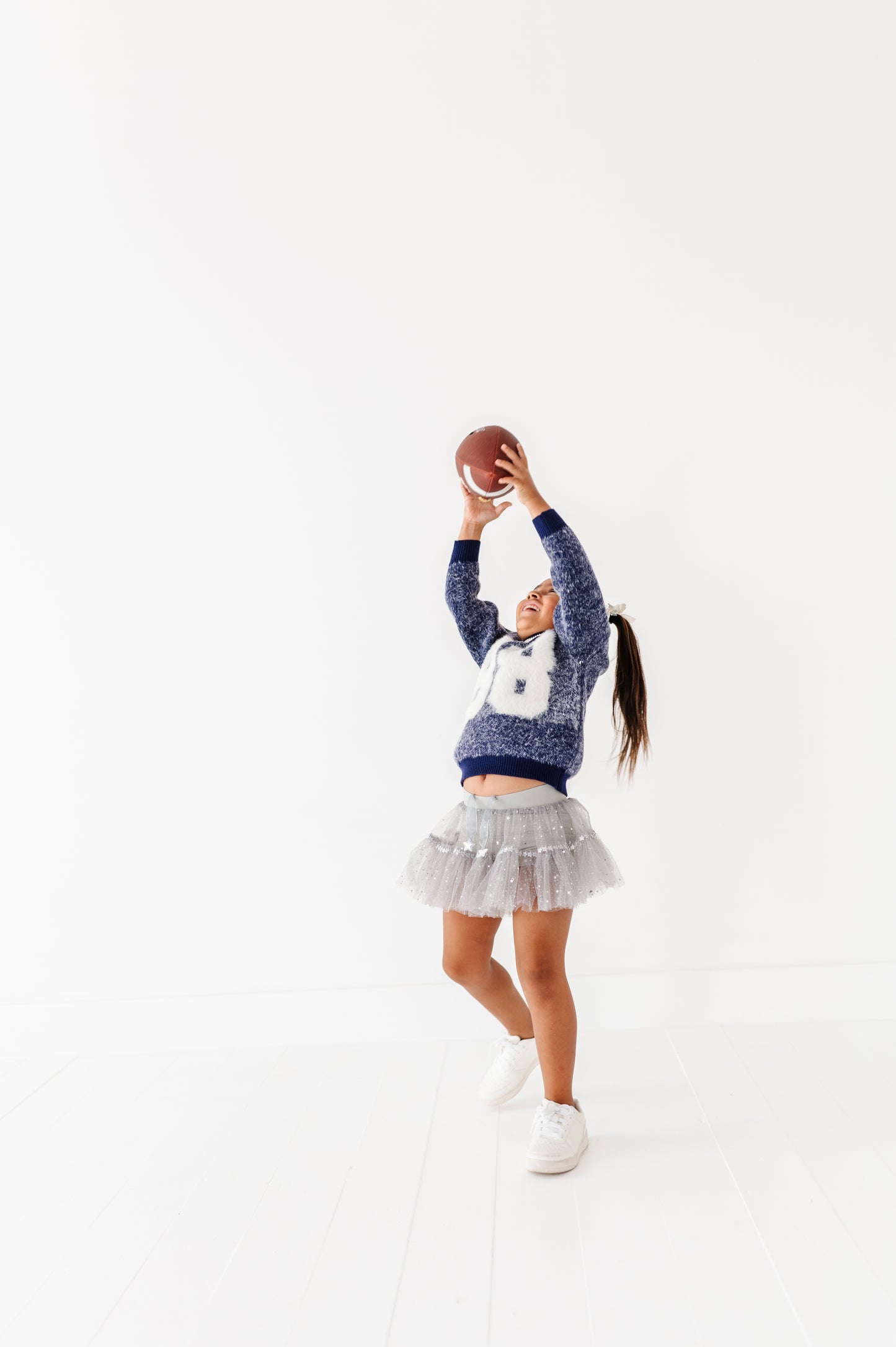 Fuzzy 88 jersey sweater
