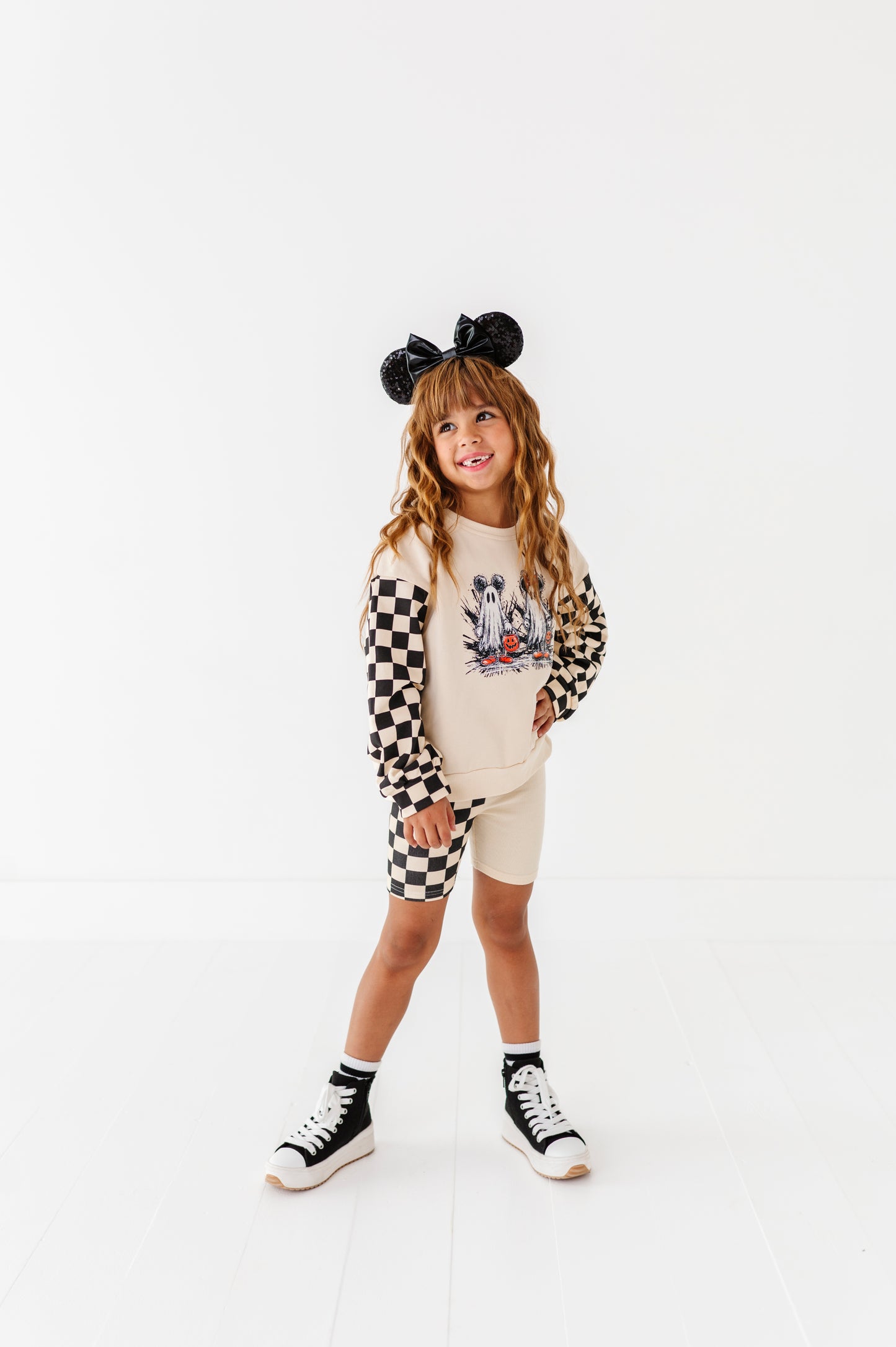 Spooky Mice Bike Shorts Set