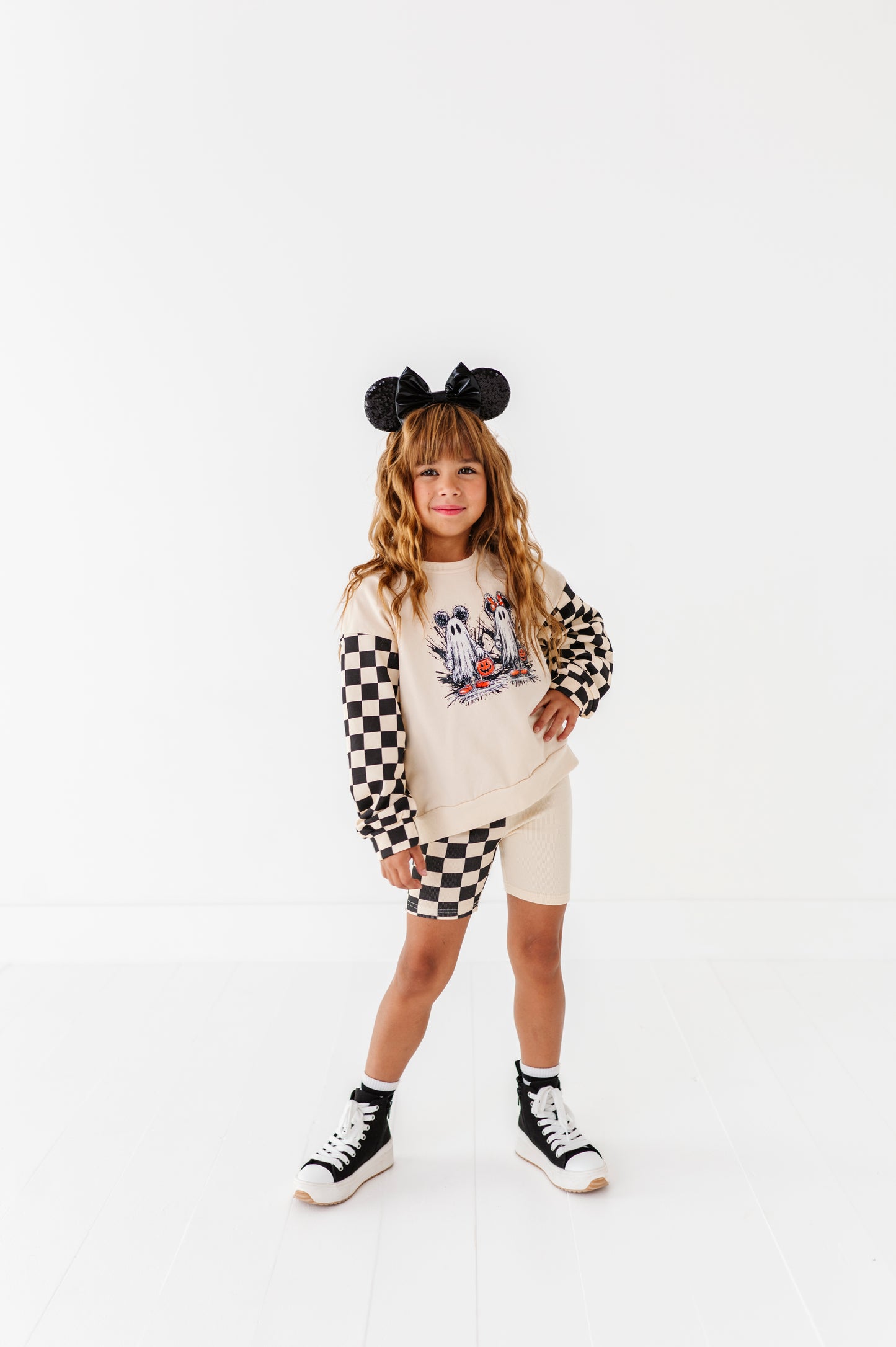 Spooky Mice Bike Shorts Set