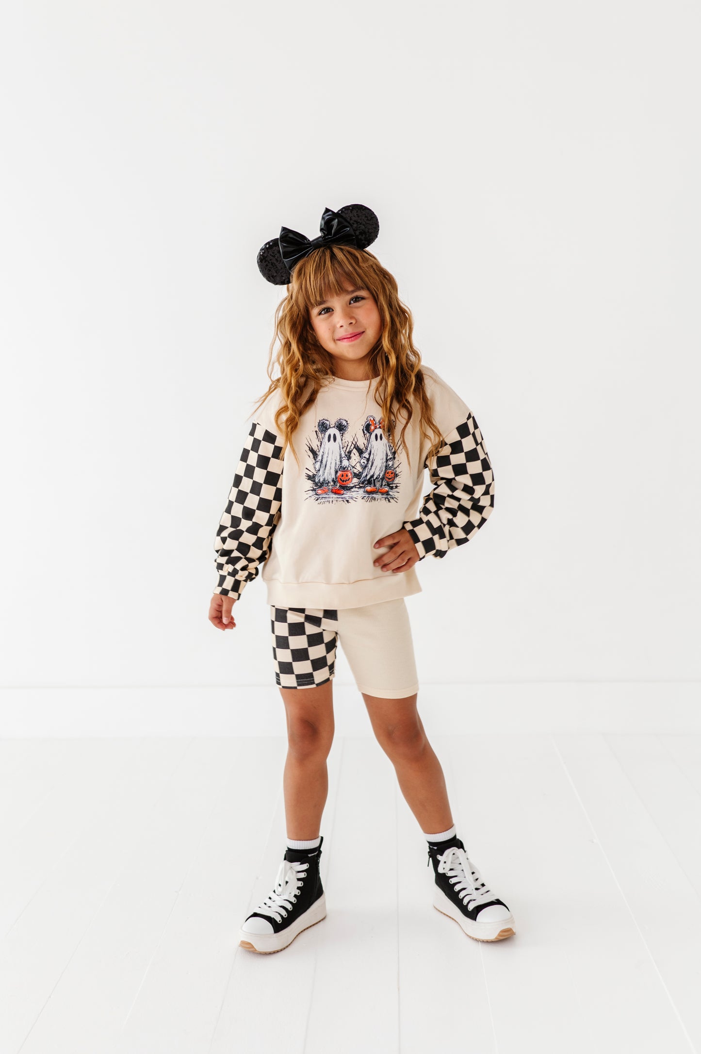 Spooky Mice Bike Shorts Set