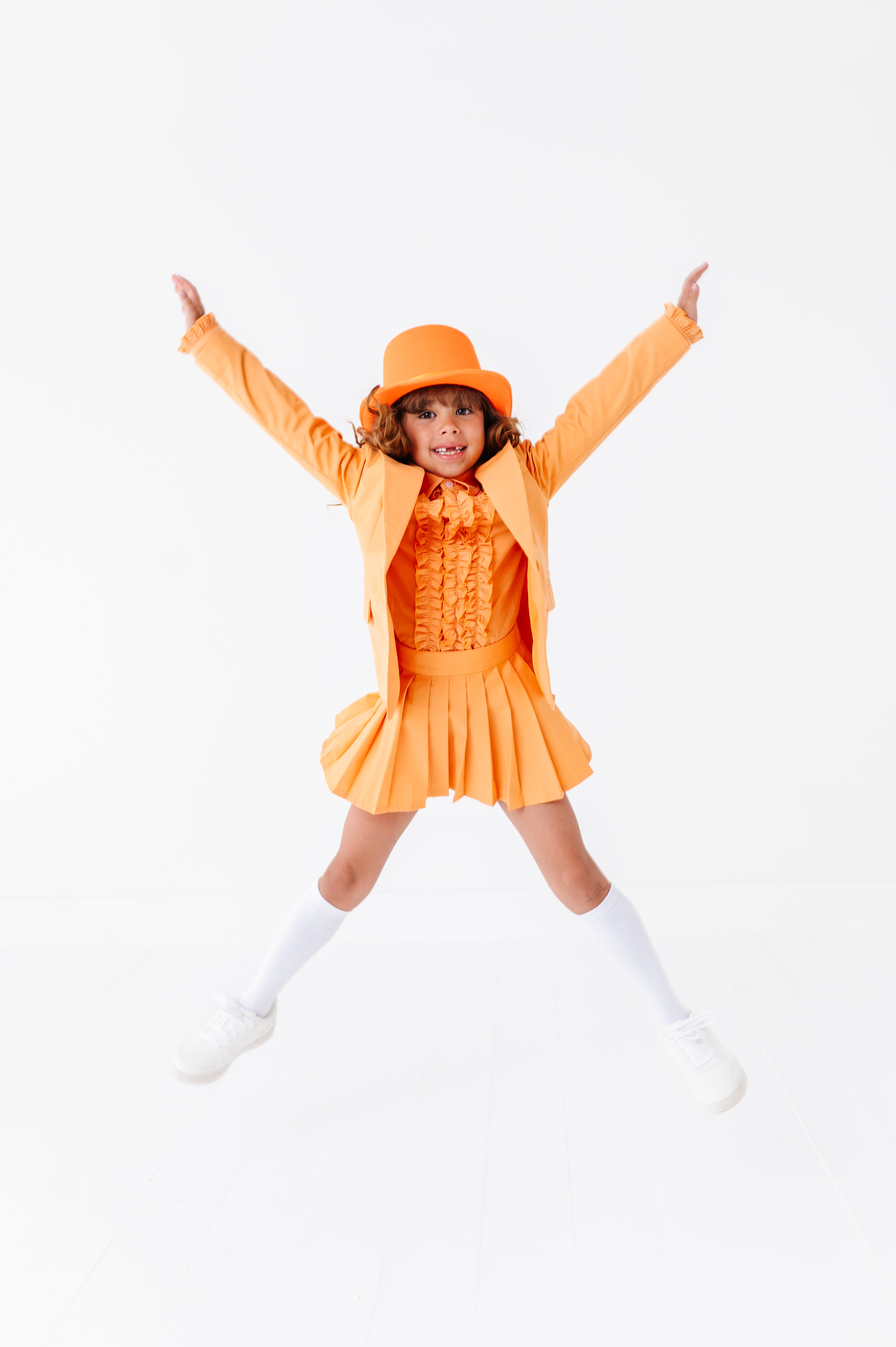orange fancy dress costume Orange Fruit Adult Costume Funny Smock Tunic with Hat Halloween Party Outfit