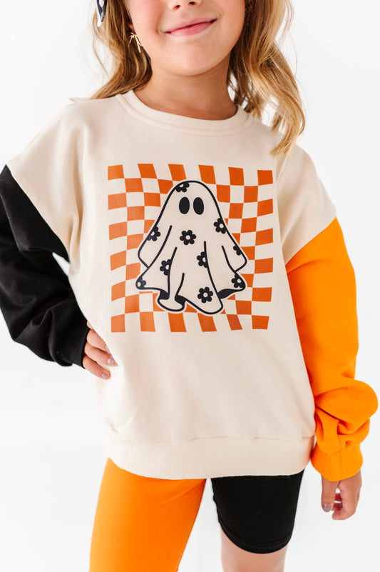 Checkered Ghost Bike Shorts Set