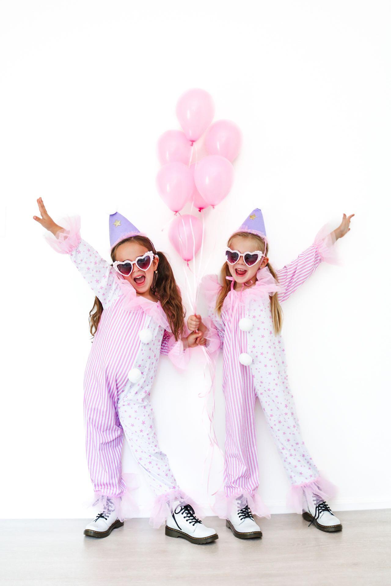 pink clown dress HalloweenCostumes.com Medium Women Pastel Diamond Clown Women's Costume, White/Pink/Green