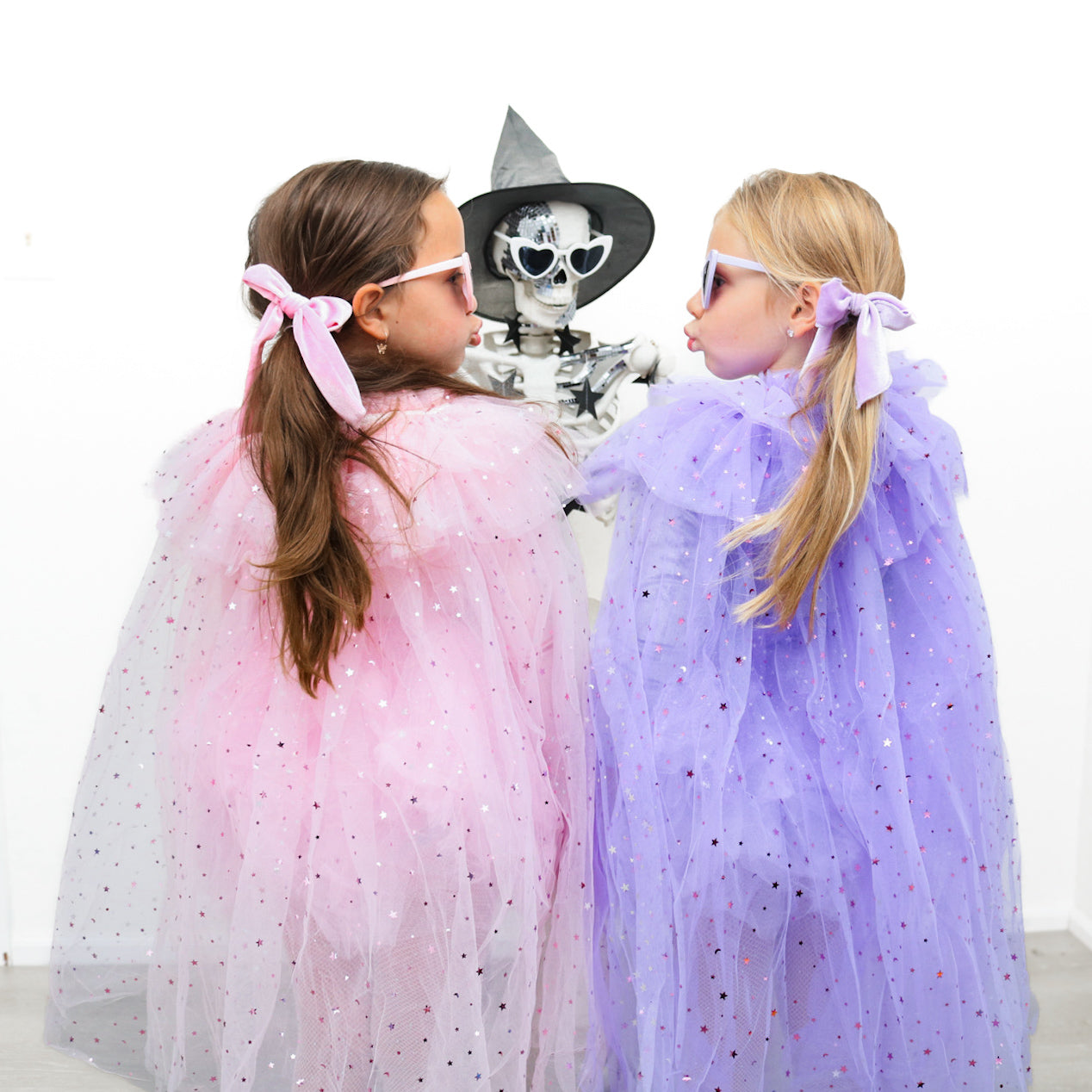 Purple whimsical skeleton