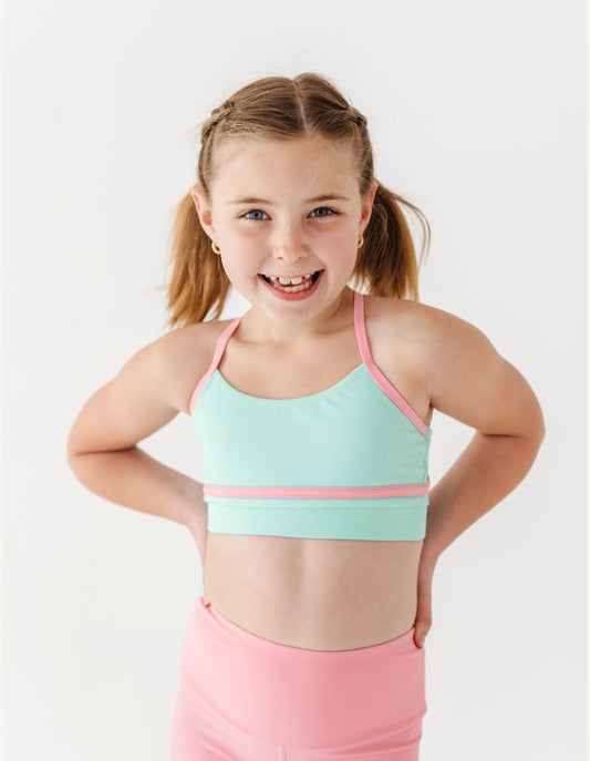 Athletic set- pink & mint