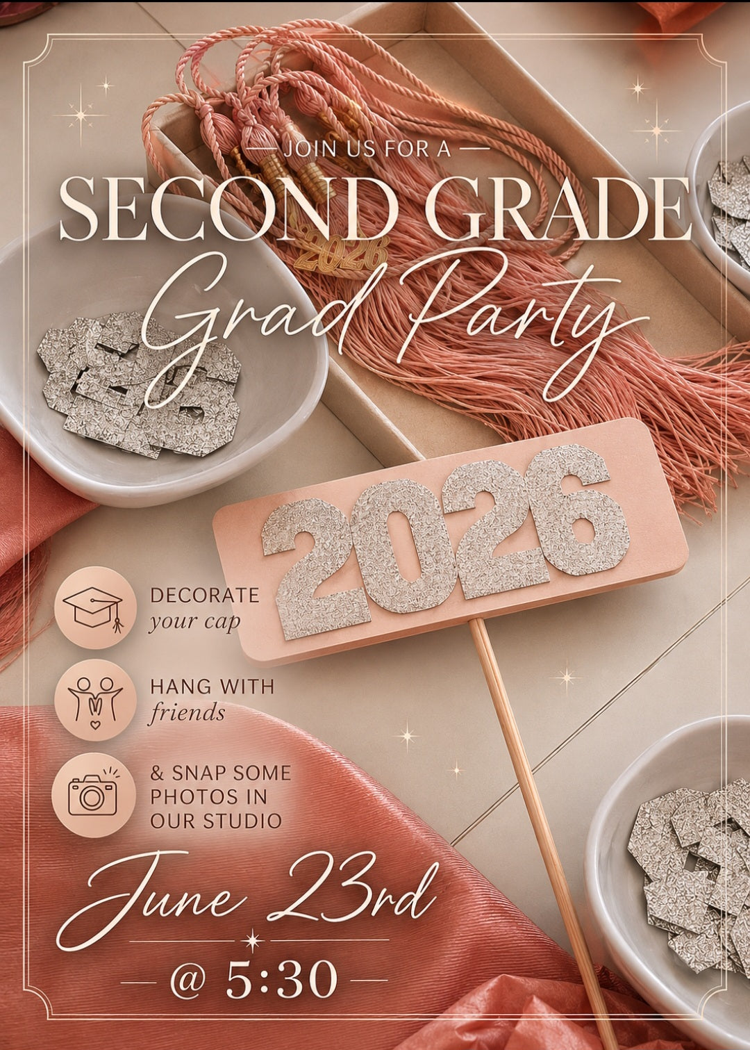 2nd Grade Grad Party at Something Fancy NY -June 23rd