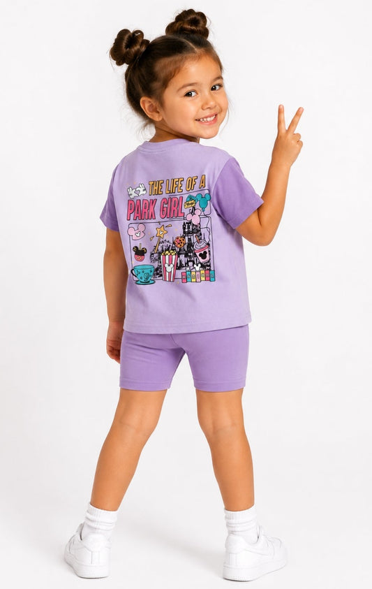 Magical purple casual set