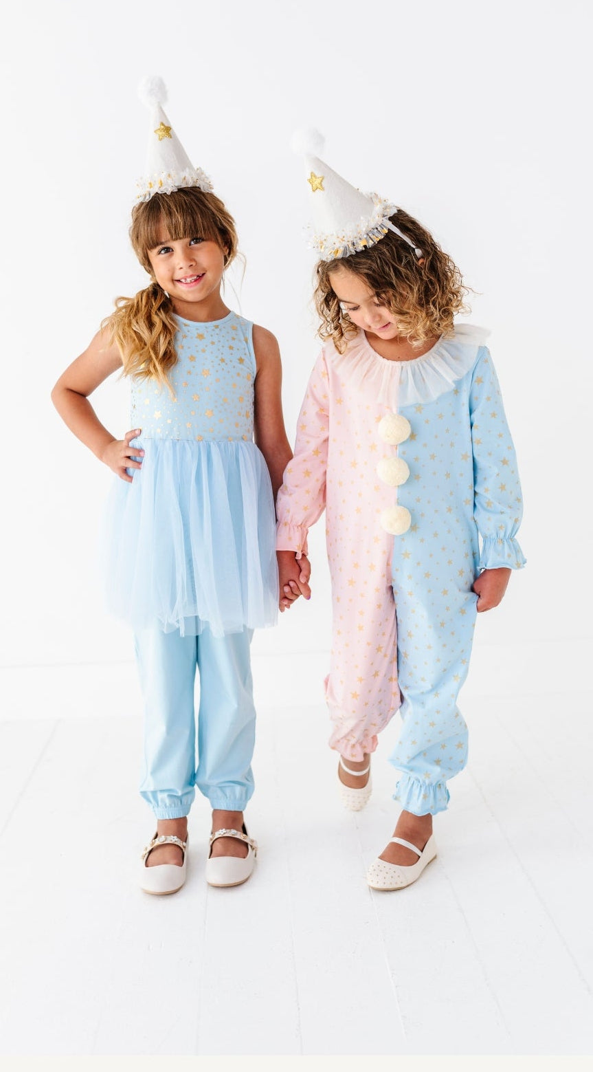 Pink & blue clown costume