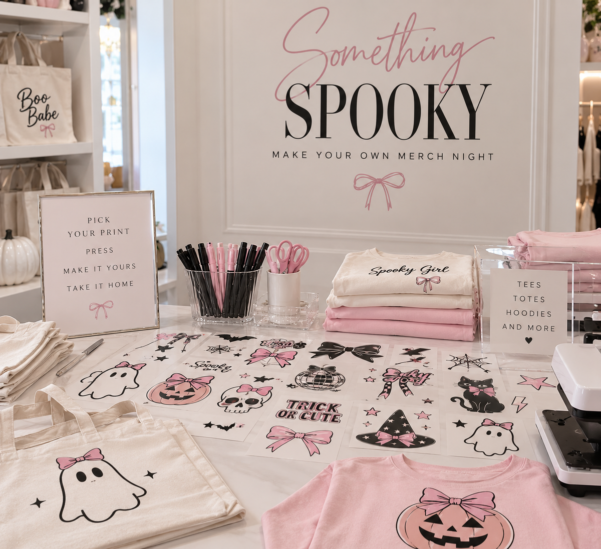 Something Spooky: Make Your Own Merch Night- October 5th