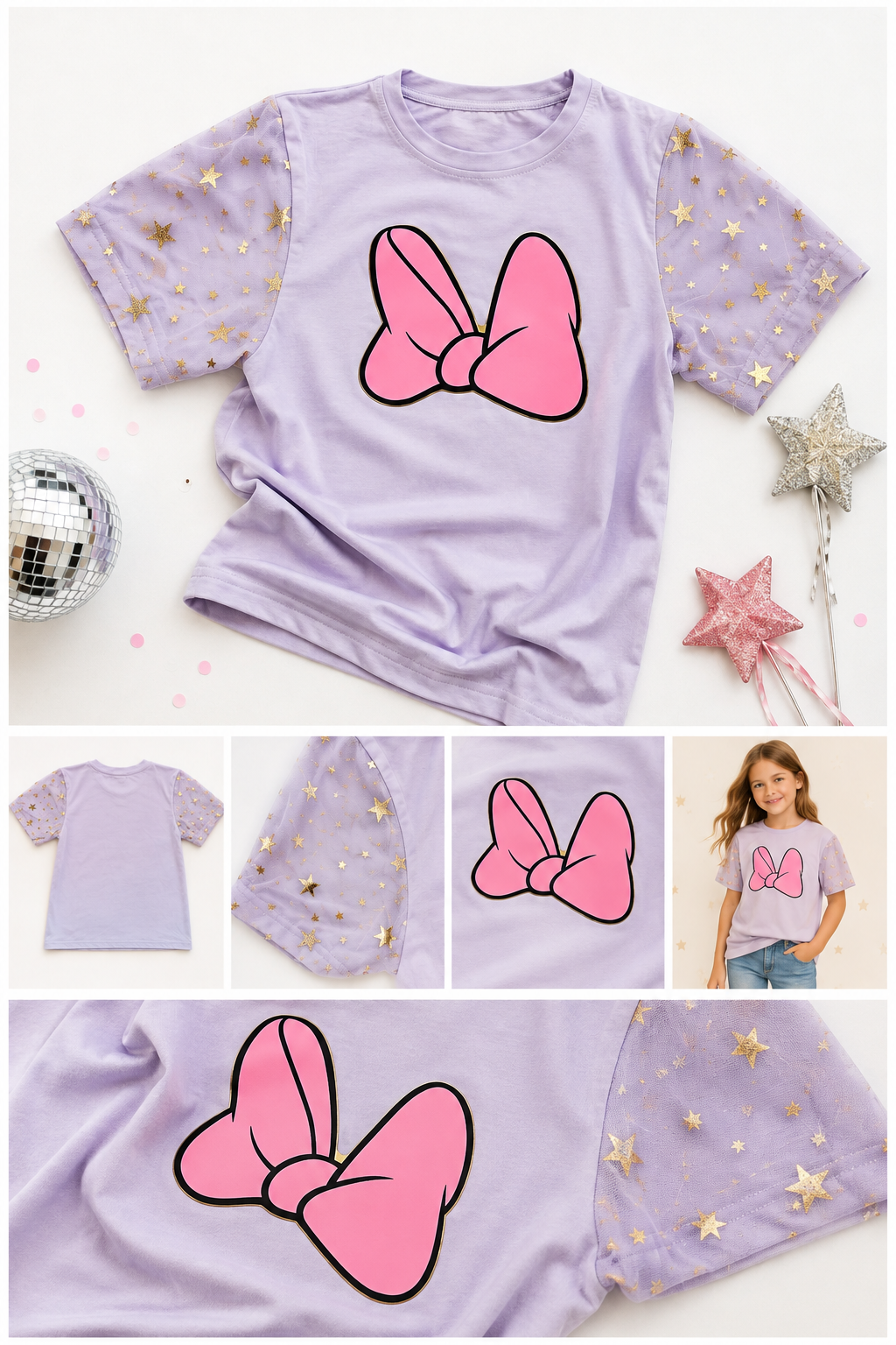 Purple star tee