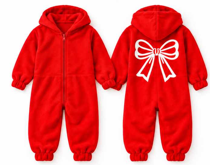 Red Bow Jumpsuit