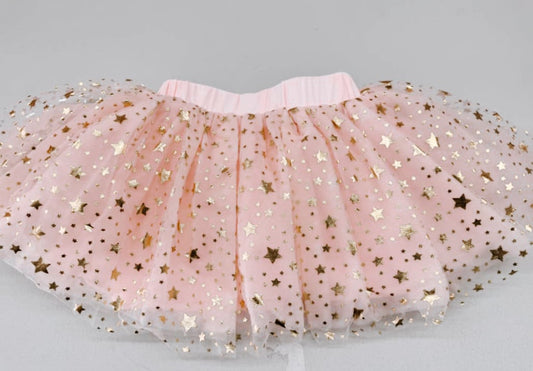 Pink star tutu skort