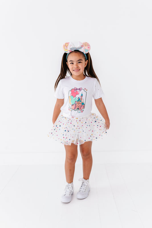 Multi-colored Fancy Skort