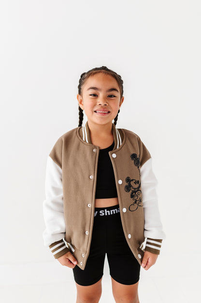 Magical tan bomber jacket