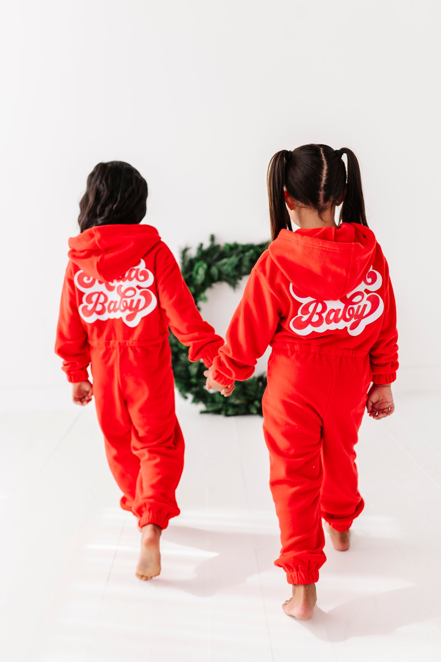 Red Santa Baby jump suit