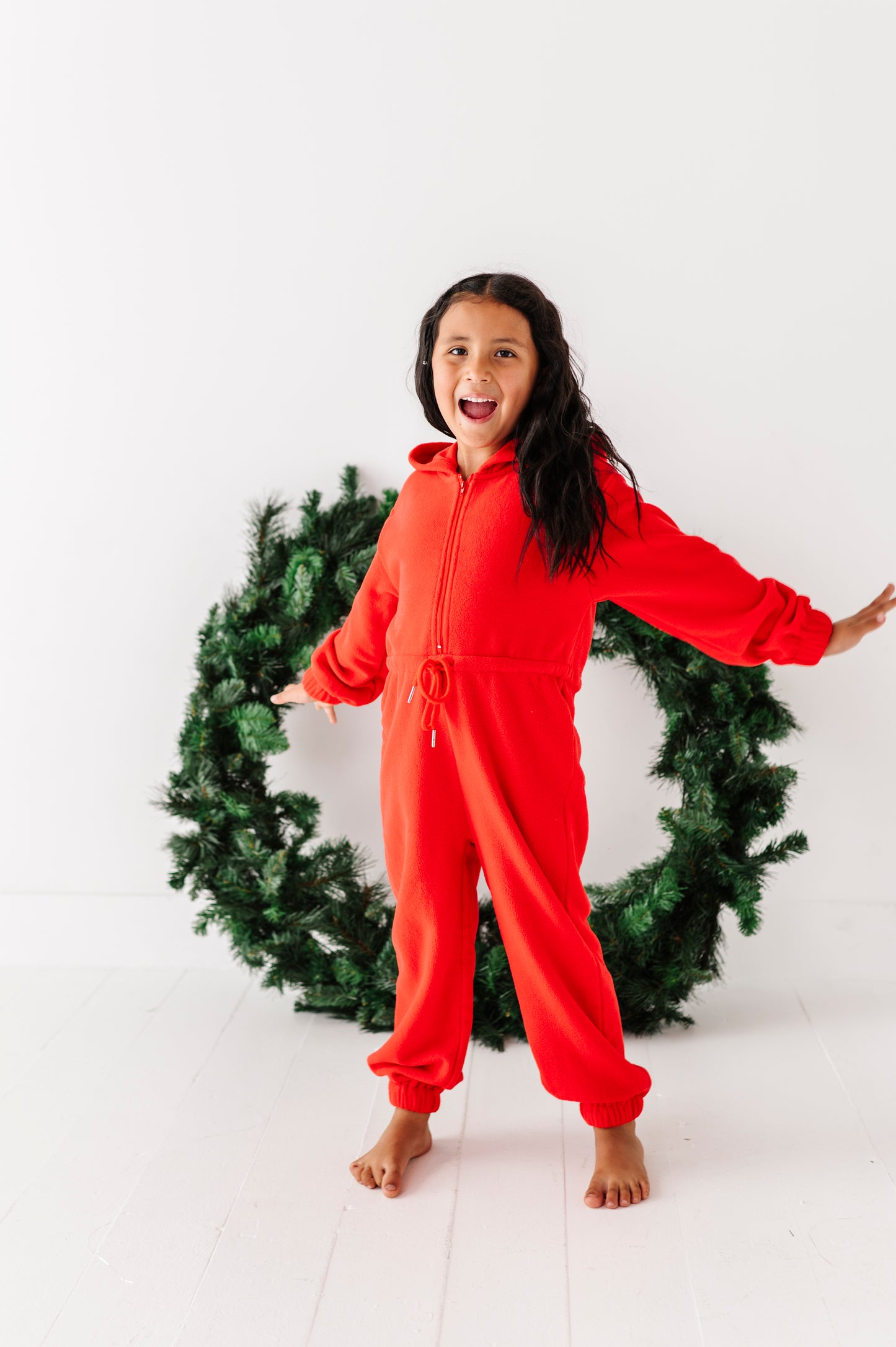 Red Santa Baby jump suit