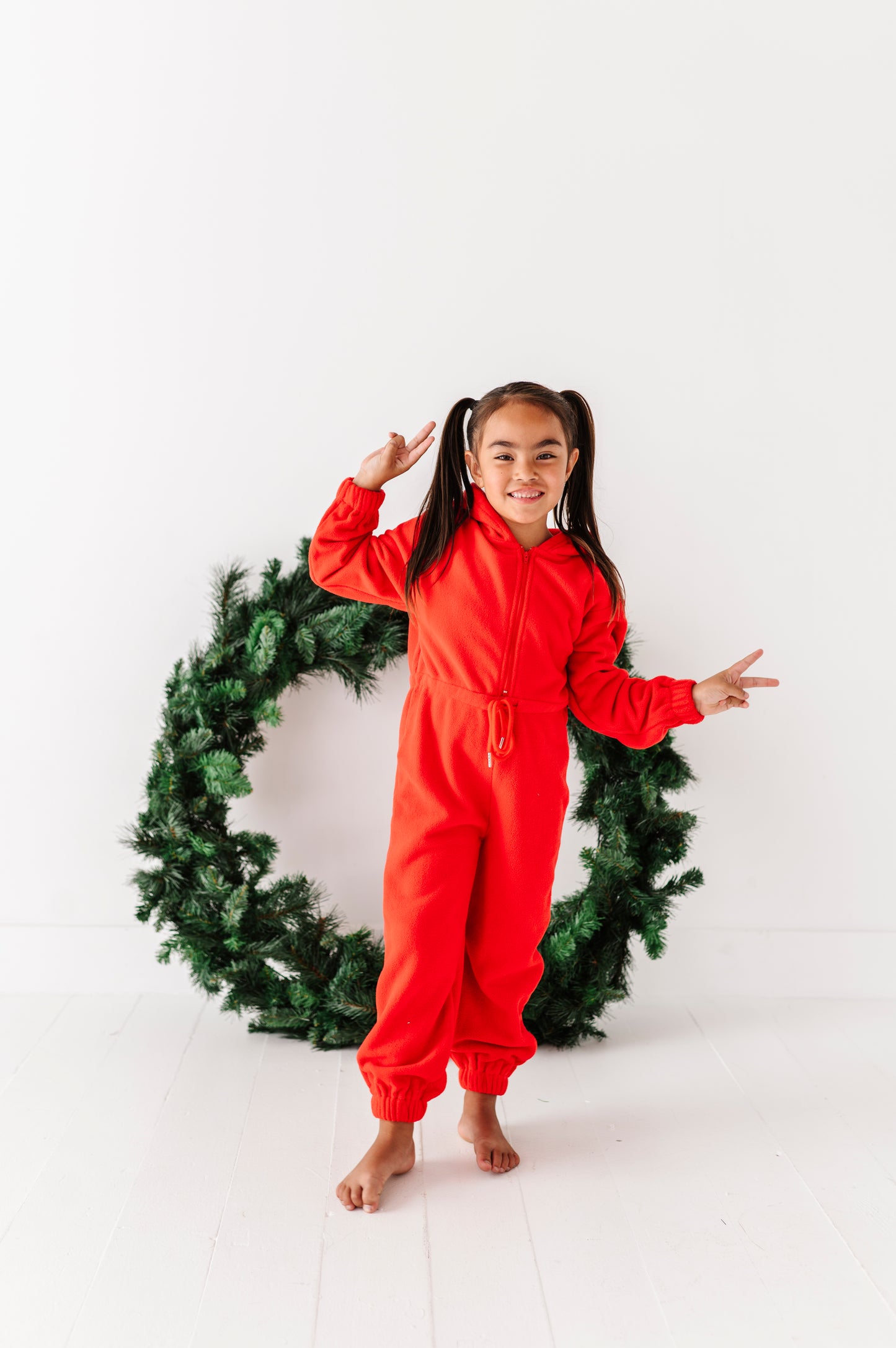 Red Santa Baby jump suit