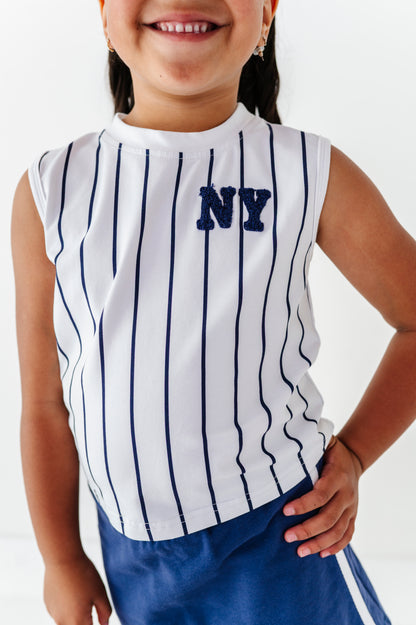 Pin stripe tank