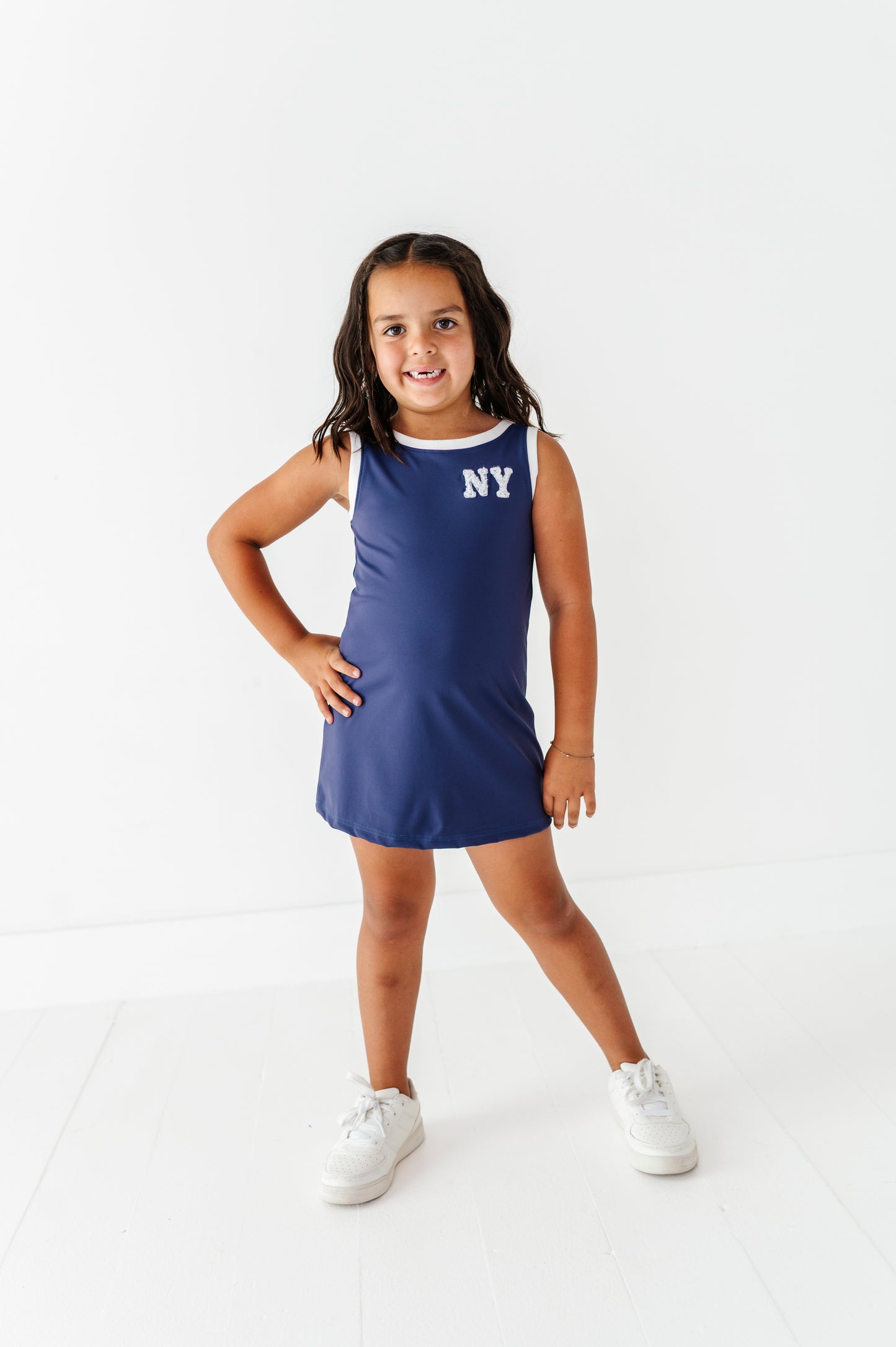 Navy blue NY tank dress