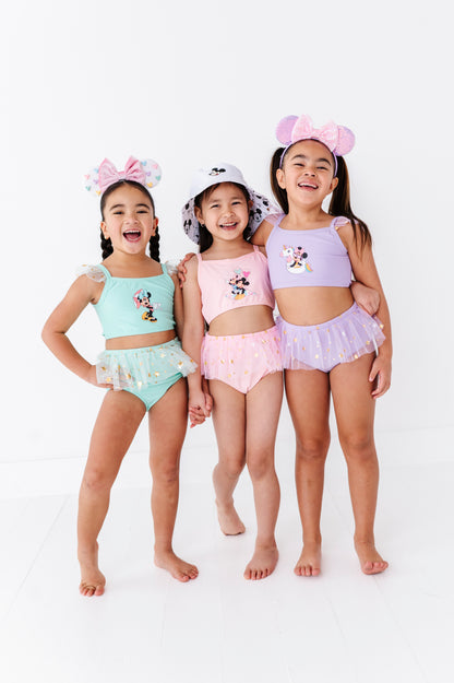 Purple magical two piece swimsuit