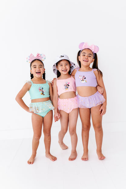 Purple magical two piece swimsuit