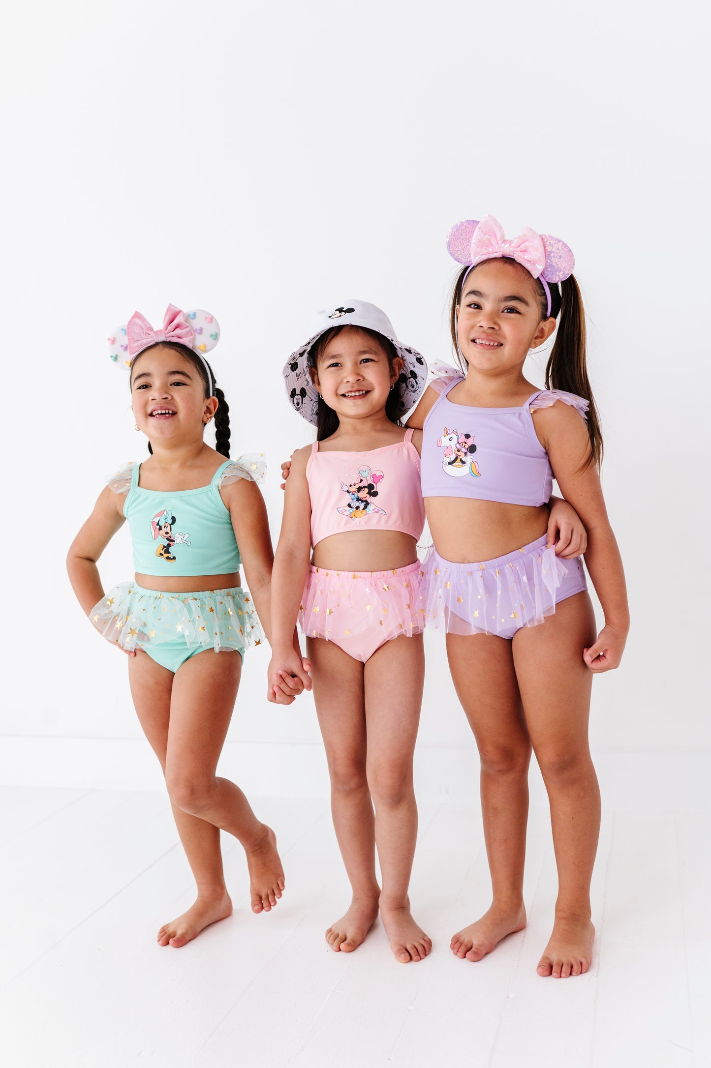Purple magical two piece swimsuit