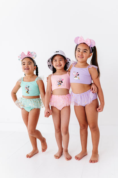 Purple magical two piece swimsuit