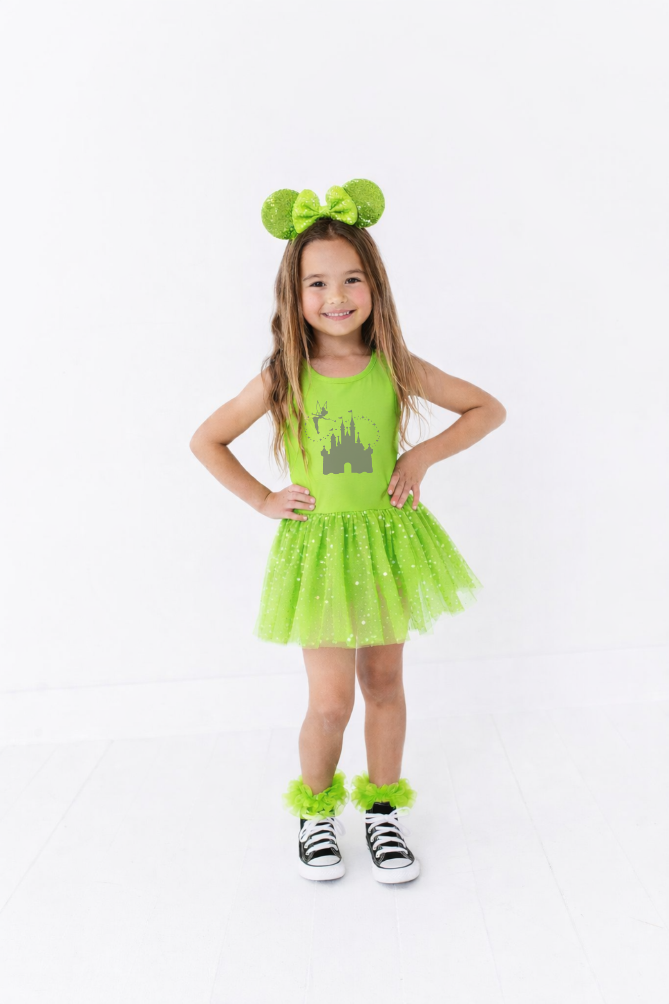 Lime Green Fancy Athletic Romper