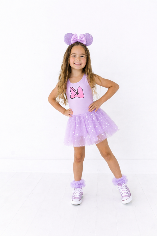 Light Purple Fancy Athletic Romper