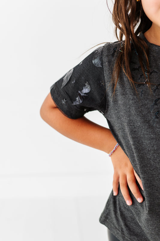 Mesh Sleeve Bat Tee