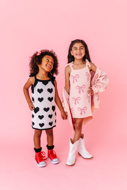 Knit heart dress