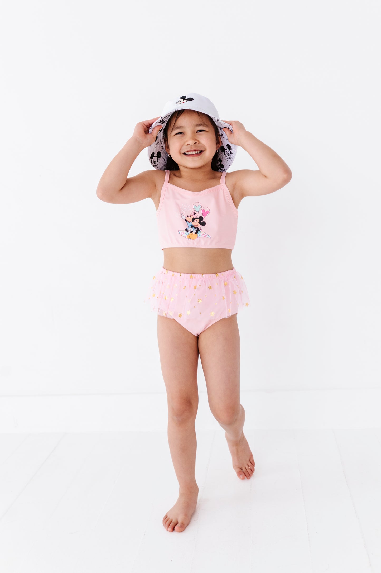 Pink magical two piece swimsuit