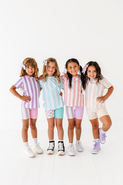 Tan striped tshirt