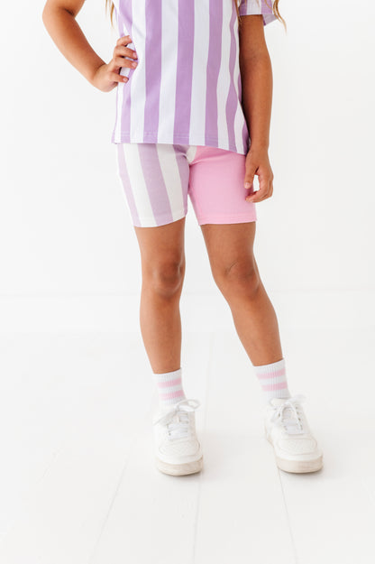 Purple striped tshirt