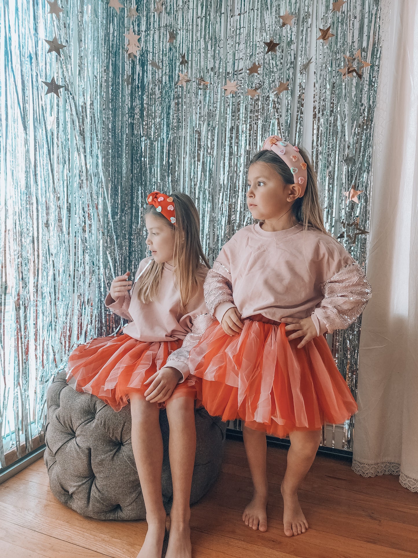 Pink and Red Striped - tutu skort