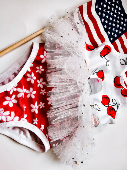 Red & white cherries swimsuit